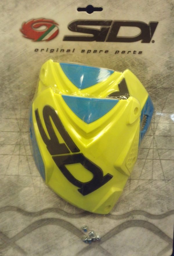 Sidi Crossfire 2 Shin Plate Yellow Fluo/Light Blue