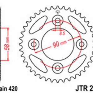 JT Rear Sprockets R/W 212-34 [4462]
