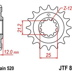 JT Gear Box Sprockets G/B 823-14