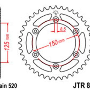 JT Rear Sprockets R/W 897-38 [899]