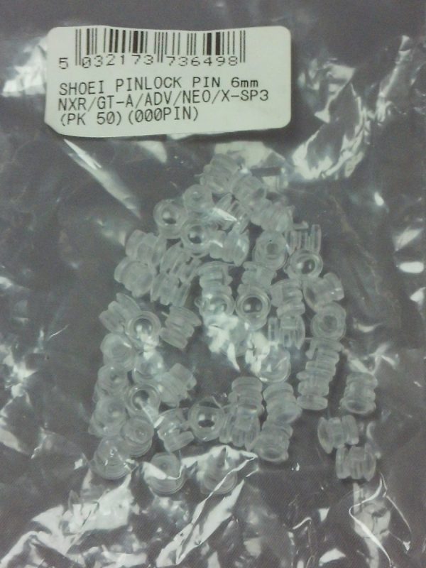 Shoei NXR/2/GT-A/ADV/NEO/X-SP3 Pinlock Pins 6mm [Pack 100]