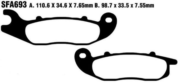 EBC Brake Pads SFAC693-Special Order