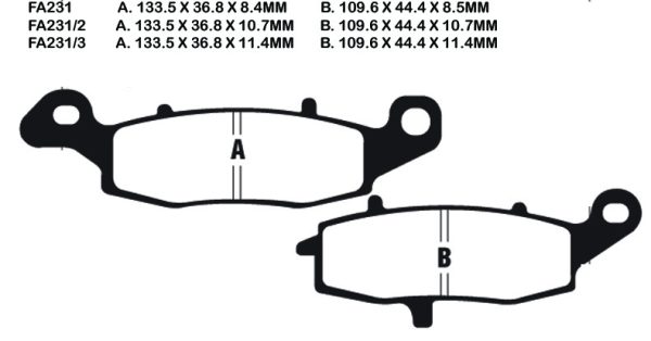 EBC Brake Pads EPFA231HH
