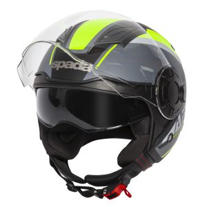 Spada Lycan Strobe Matt Black/Yellow Helmet