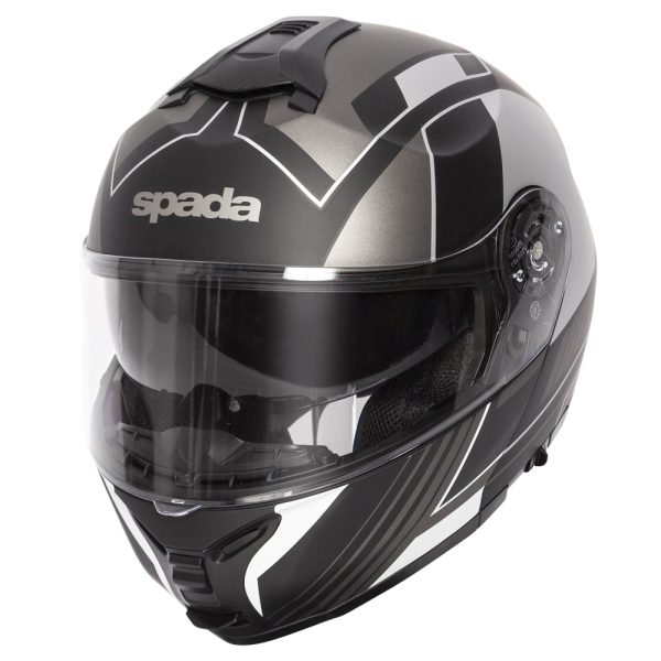 Spada Orion Whip Matt Black/Silver Helmet