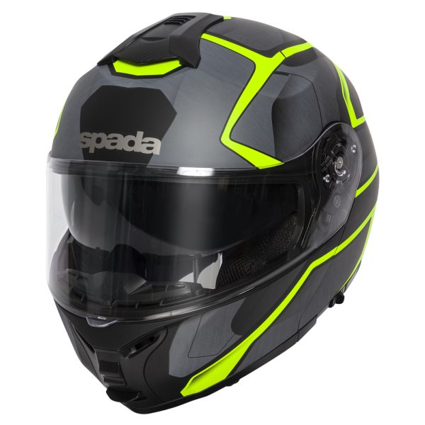 Spada Orion Matt Slate Black/Yellow Helmet