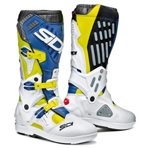 Sidi Atojo SRS CE Boots White/Blue/Yellow Fluo