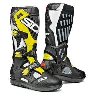 Sidi Atojo SRS CE Boots White/Black/Yellow Fluo