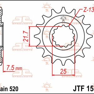 JT Gear Box Sprockets G/B 1536-15