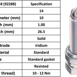 NGK Spark Plug LMAR8AI-8 Plugs [Box 4]
