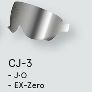 Shoei Visor Internal Sun Visor Visor J.O./Ex Zero Spec Silver CJ3