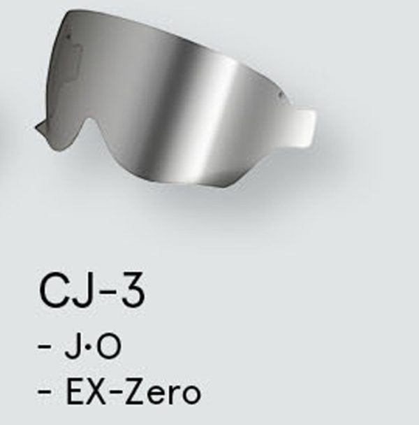 Shoei Visor Internal Sun Visor Visor J.O./Ex Zero Spec Silver CJ3