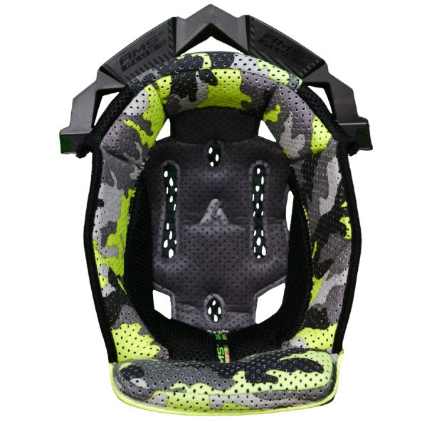 Airoh Aviator 3 Centre Pads Camo Grey/Yellow