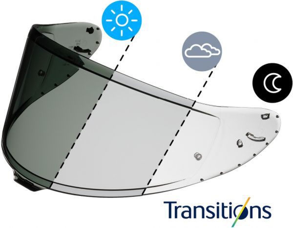 Shoei Visor CWR-F2PN Photochromic [Not Legal For Road Use]