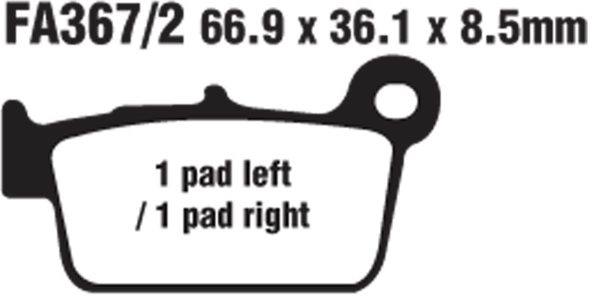 EBC Brake Pads FA367/2TT