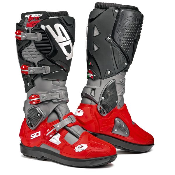 Sidi Crossfire 3 SRS CE Boots Grey/Red/Black