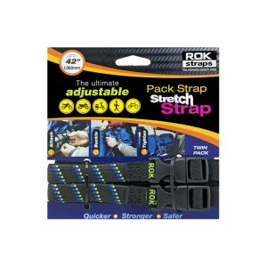 ROK 305 Pack Adjustable Stretch Strap Black/Blue/Green 2 Pack