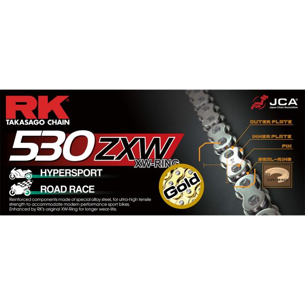 RK GB530ZXW X 118 CHAIN GOLD [XW]