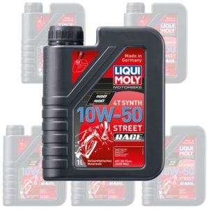 Liqui Moly Oil 4 Stroke – Fully Synth – Street Race – 10W-50 1L [1502] (Box Qty 6)