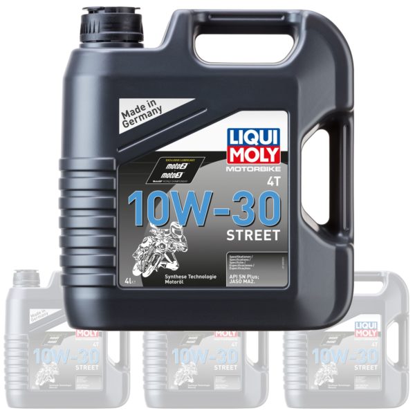 Liqui Moly Oil 4 Stroke - Semi Synth - Street - 10W-30 4L [1688] (Box Qty 4)