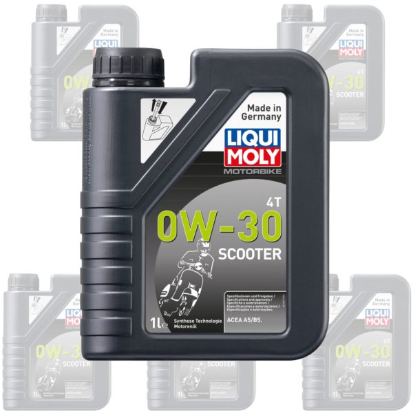 Liqui Moly Oil 4 Stroke - Semi Synth - Scooter - 0W-30 1L [21153]  (Box Qty 6)