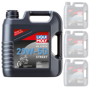 Liqui Moly Oil 4 Stroke – Fully Synth – Hd Street – 20W-50 4L 3817 (Box Qty 4)