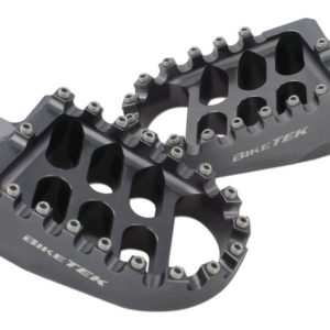 BikeTek MX Forged Wide Platform Footpegs Suzuki Gun Metal #33GM