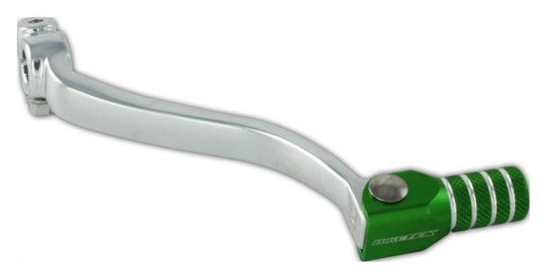 BikeTek MX Alloy Gear Lever With Green Tip - #K15