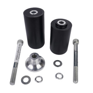BikeTek Black STP Crash Protector For Kawasaki ZX6R/RR (Race) 03-04