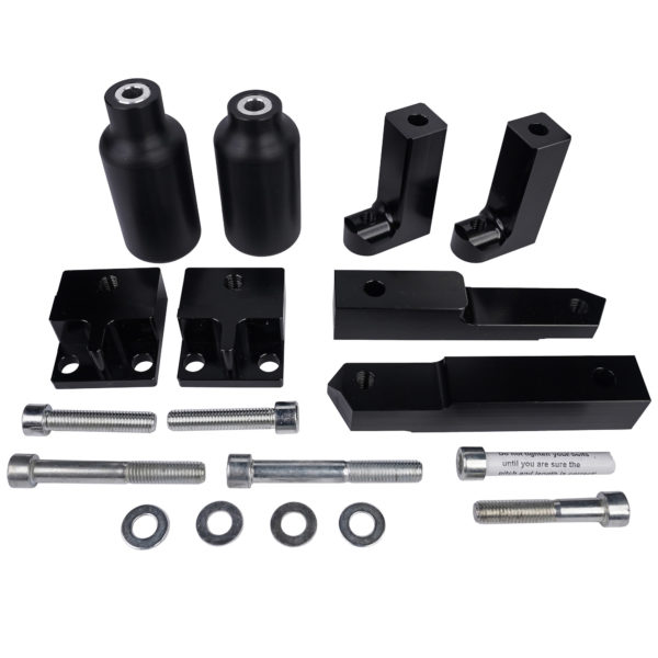BikeTek Black STP Crash Protector For Kawasaki Ninja 300 13>