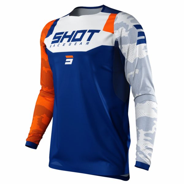 Shot Contact Jersey Camo Orange (Small)
