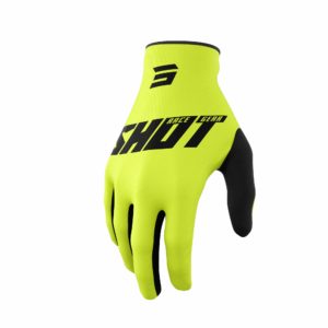 Shot Raw Gloves Burst Neon Yellow – Extra Large