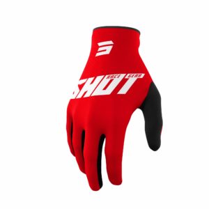Shot Raw Gloves Burst Red – Medium
