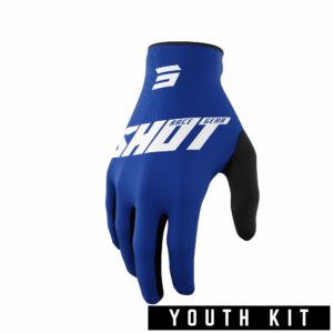 Shot Youth Raw Gloves Burst Blue – Y4-5