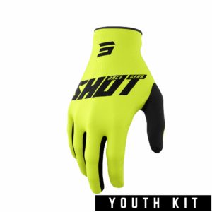 Shot Youth Raw Gloves Burst Neon Yellow – Y6-7