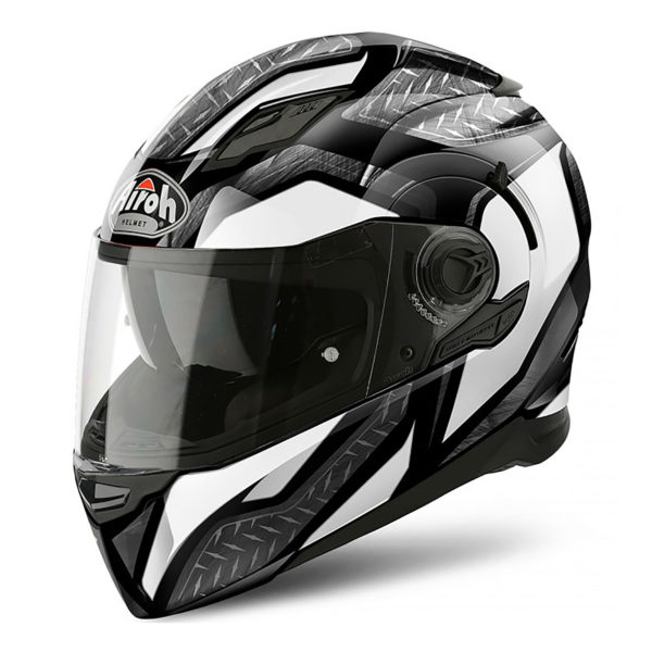 Airoh Helmet Movement S Full Face - Steel White Gloss - S - Image 7