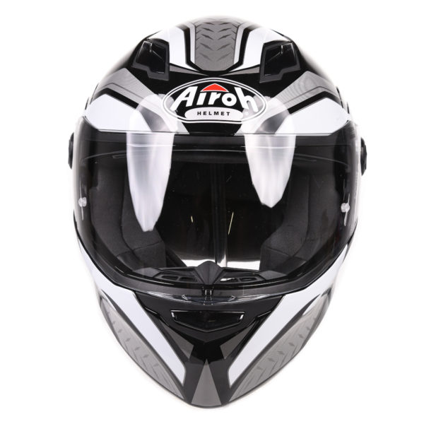 Airoh Helmet Movement S Full Face - Steel White Gloss - S - Image 5
