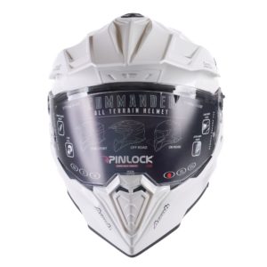 Airoh Commander Adventure Helmet – White Gloss – L