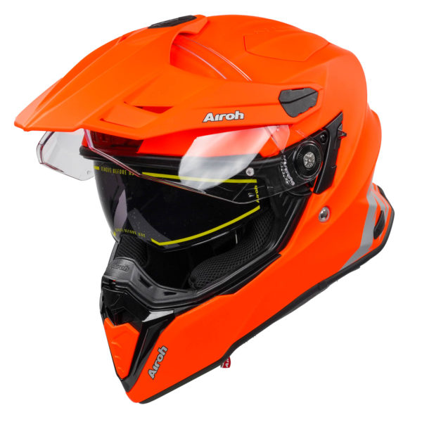 Airoh Commander Adventure Helmet - Orange Fluo Matt - M - Image 7