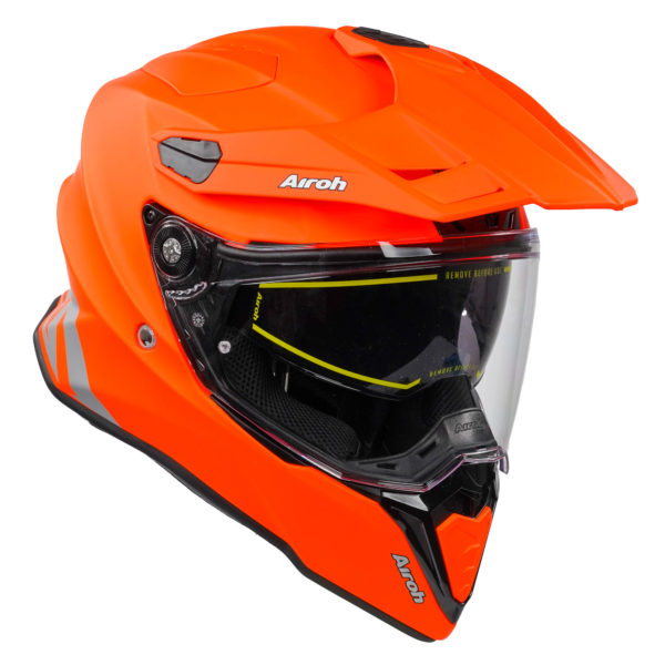 Airoh Commander Adventure Helmet - Orange Fluo Matt - M - Image 8