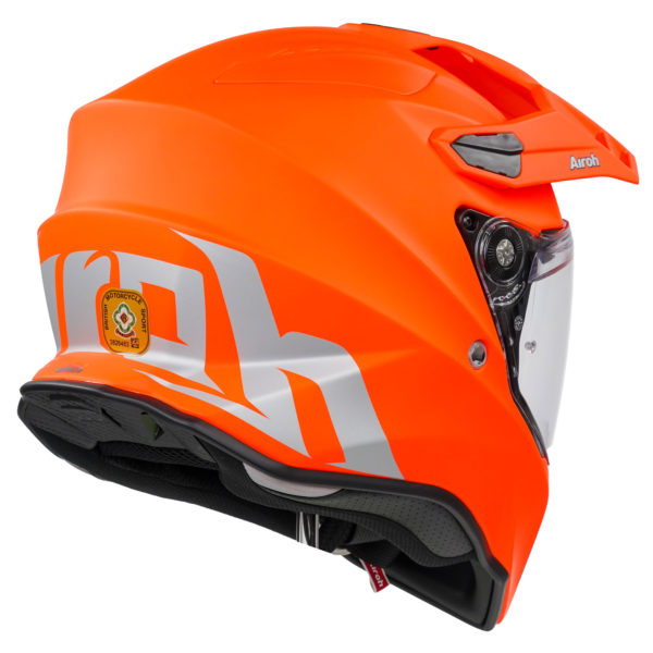 Airoh Commander Adventure Helmet - Orange Fluo Matt - M - Image 3