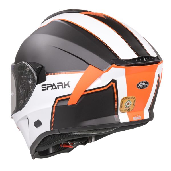 Airoh Spark Flow Helmet - ORANGE MATT (Extra Small) - Image 4