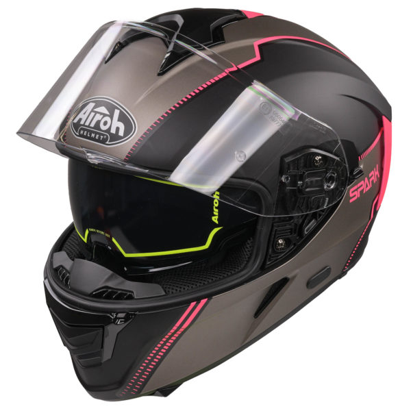 Airoh Spark Flow Helmet - Black/Pink MATT (Extra Small) - Image 10
