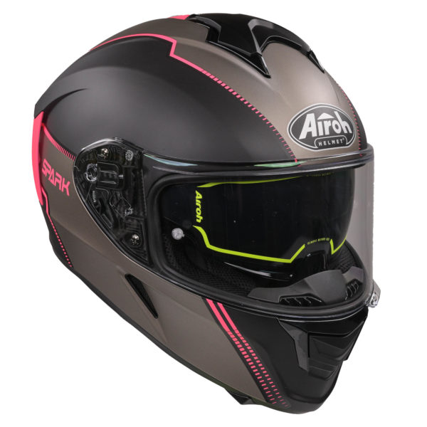 Airoh Spark Flow Helmet - Black/Pink MATT (Extra Small) - Image 13