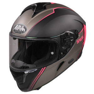 Airoh Spark Flow Helmet – Black/Pink MATT (Extra Small)