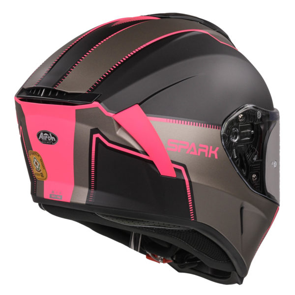 Airoh Spark Flow Helmet - Black/Pink MATT (Extra Small) - Image 6