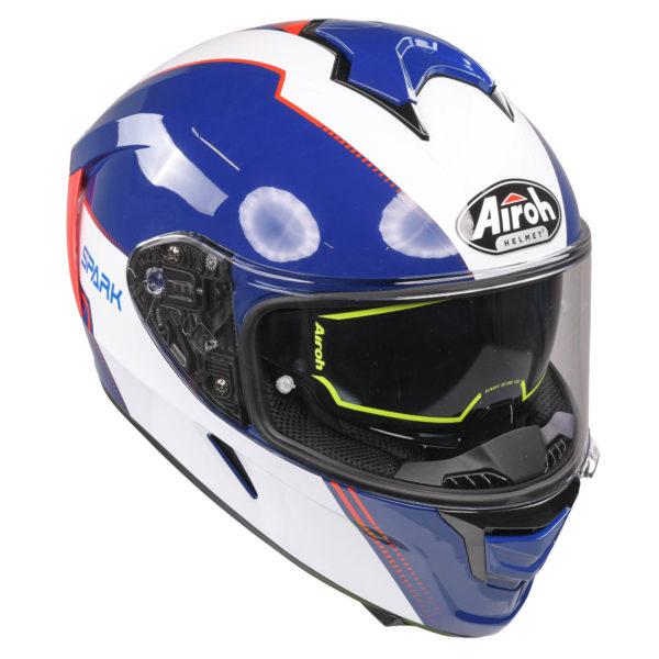 Airoh Spark Flow Helmet - Blue/Red (Extra Small) - Image 13