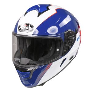 Airoh Spark Flow Helmet – Blue/Red (Extra Small)