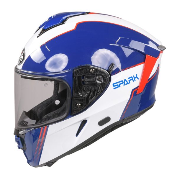 Airoh Spark Flow Helmet - Blue/Red (Extra Small) - Image 15