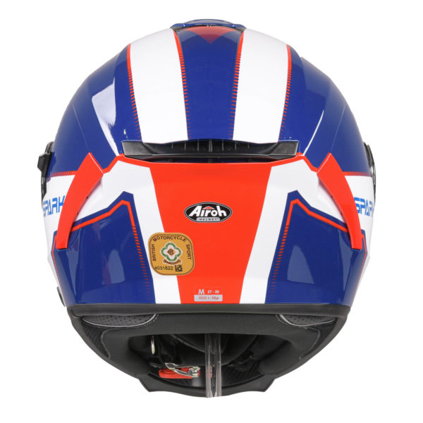 Airoh Spark Flow Helmet - Blue/Red (Extra Small) - Image 5